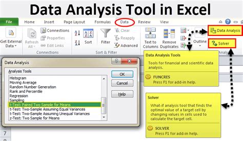 Analyze Data in Excel